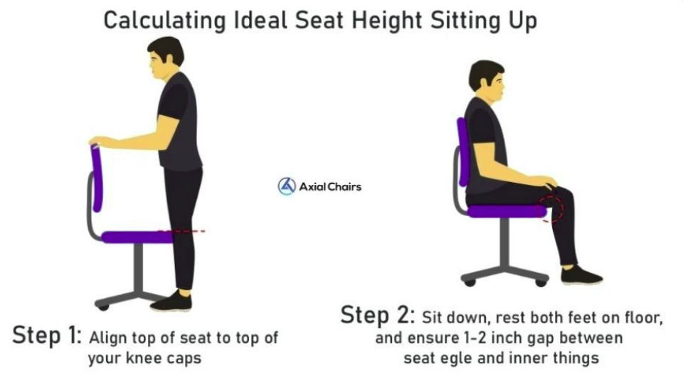 correct seat height for students